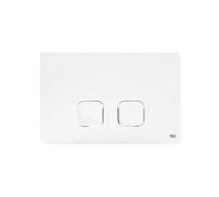 OLI Placca di Comando Plain Dual Bianca per Cassette WC ad Incasso OLI - OL00708