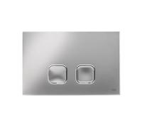 OLI Placca di Comando Plain Dual Cromo Lucido per Cassette WC ad Incasso OLI - O