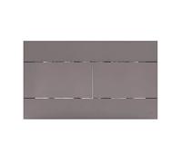 OLI Placca di Comando Slim Dual Grigio Soft Touch per Cassette WC ad Incasso OLI