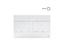 OLI SLIM Placca di comando abs bianco doppio scarico x cassetta OLI74