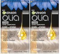 OLIA Toner 9.1 Biondo Freddo, Antigiallo Intensifica Tonalità per Capelli Biondi, Per Strisce, Balayage & Ombré, Formula Vegana Senza Ammoniaca, Per una Lucentezza Radiosa (Confezione da 2)