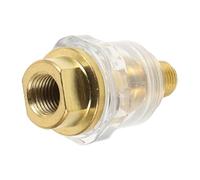 Oliatore in Ottone per Utensili Pneumatici da 1/4 Pollice Mini | Lubrificatore Automatico, Nebulizzazione D’olio, per Cricchetti ad Aria e Manutenzione in Officina, Oro
