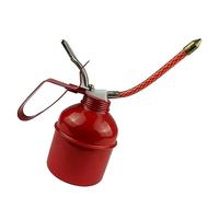 Oliatore Manuale Pompa per Olio Durevole a Leva Rossa per Macchinari e Veicoli 1x Ferro (270ml)