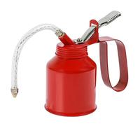 Oliatore manuale pompa pistola lubrificatore beccuccio 13cm flessibile con serbatoio in metallo 300CC Oliatore manuale multiuso Lubrificazione spaty a Leva per Motori Macchin, Moto e bici