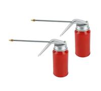 Oliatore per pompa per tanica per olio da 2 pezzi, dispenser per olio motore in acciaio laminato a freddo, 200 ml, rosso