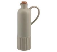 Oliera 635 ml in ceramica, tappo in sughero, salvia chiaro, 4 Toni