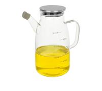 Oliera 800 ml in vetro borosilicato e tappo in acciaio inox