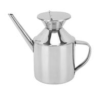 Oliera Acciaio Inox 500ml con Beccuccio Salvagoccia 9x18 cm Elegante 5947F