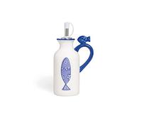 Excelsa Ocean Oliera/Acetiera, Ceramica, Bianco e Azzurro, 150 ml