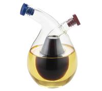 Oliera e acetiera - 2 in 1 in trasparente per olio e aceto, una aggiunta trasparente a qualsiasi set di stoviglie da cucina