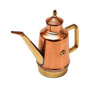 Oliera In Rame Per Olio lt.1 Artigianale Napoletana Per Ristorante e Pizzeria