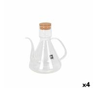 Oliera La Mediterránea Bell Trasparente Silicone Vetro Borosilicato 1 L [4 Un