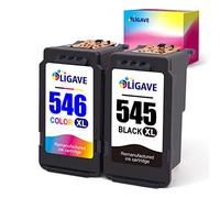 OLIGAVE PG-545XL CL-546XL Combo, 1 PG-545XL Nero, 1 CL-546XL Tri-Color per Canon Pixma TS305 (1 Nero, 1 Tri-colore)