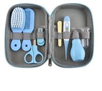 OligBag Set di pezzi di lettura per bambini, cura aspirapolvere nasale, forbici per unghie, cartone animato, forniture, sacchetto di cura, 8 pz