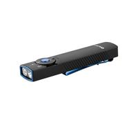 OLIGHT Arkfeld Pro Class1 Torcia Ricaricabile EDC da 1300 Lm con Led UV, Fascio Verde e Luce Bianca, Impugnatura Antiscivolo, Struttura Ultrasottile Piatta con Clip da Tasca Bidirezionale (Nero)