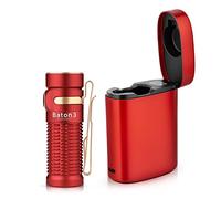 OLIGHT Baton 3 Kit Torcia LED Ricaricabile, Torcia Potente 1200 Lumen 166 Metri, 6 Modalità con Scatola di Ricarica, Impermbile IPX8 Adatta per Campeggio, Escursionismo (Edizione Premium)