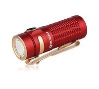 OLIGHT Baton3 Torcia LED Portatile Ricaricabile, Alta Potenza 1200 lumen 166 Metri, 6 Modalità di illumizione, Impermbile IPX8, Adatta per Campeggio, Escursionismo, Emergenza (Rosso)