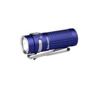 OLIGHT Baton4 EDC 1300 lumen ricaricabile LED piccola torcia tascabile con indicatore microperforato per esterni, interni ed emergenza (blu regale)