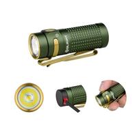 OLIGHT Baton4 Torcia EDC Standard per Tasca, Compatta e Potente 1300 Lumen Pulsanti Laterali Durevoli e Luci di Indicazione Torcia LED Adatta per Uso Domestico o Viaggi all'Aperto (Verde)