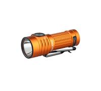 OLIGHT BatonTurbo Torcia 1000 Lumen 510 Metri di Alcance LED Portatile Ricaricabile ad Alta Potenza per Illuminazione Notturna Campeggio Escursionismo Explorazione di Grotte e Uso Domestico(Arancione)