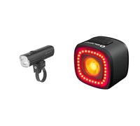 OLIGHT Kit Luci per Bicicletta Pacchetto in luce Anteriore RN 1500 e Luce Posteriore RN120C Combo 1500 Lumen e 120 Lumen Sensore Frenata Ricarica USB-C Telecomando Wireless IPX6 Illuminazione