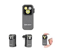 OLIGHT Oclip Pro 500 lumen 3 sorgenti luminose con clip, lampada EDC ricaricabile USB-C con base magnetica, torcia LED compatta per lavoro, ciclismo, corsa e avviso di sicurezza (Phantom Squadron)