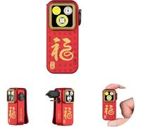 OLIGHT Oclip Pro Luce di Emergenza a Clip Mini Torcia 500LM IPX6 Compatto e Leggero Tre Sorgenti Luminose per l'Illuminazione Quotidiana e le Luci di Segnalazione di Sicurezza(Carattere Rosso Fu)