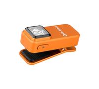 OLIGHT Oclip Sorgente Rossa e Bianca 300lm Lampada a Clip Ricaricabile con Aspirazione Magnetica e Foro di Aggancio Impermeabile IPX5 Escursionismo Campeggio e Alpinismo (Arancione)