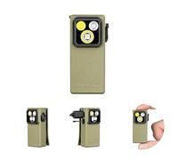 OLIGHT Oclip Ultra 530 Lumen 130m Torcia Mini Torcia Compatta a Clip Tripla Sorgente Luminosa con Luce UV OAL Realizzata in Lega di Alluminio Resistente e Infrangibile (Verde)