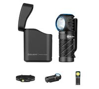 OLIGHT Perun 3 Mini Kit Lampada Frontale 1250 Lumen, Torcia Ricaricabile co Nero