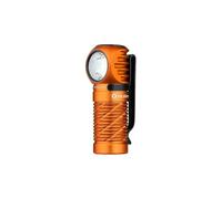 OLIGHT Perun - 3 mini torcia frontale a LED, ricaricabile, 1250 lumen, super luminosa, con luce rossa e 8 modalità di luce, IPX8, impermeabile, ideale per esterni, pesca, emergenza arancione