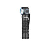 OLIGHT Perun 3 torcia elettrica da 3000 lumen, 5 modalità, LED bianco e rosso, fascia elastica per testa (nero)