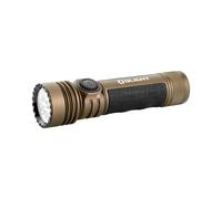 OLIGHT Seeker 4 Pro Torcia LED Ricaricabile ad Alta Potenza da 4600 Lumen con Fondina Automatica, Due Opzioni di Ricarica per Escursioni, Campeggi Esterno e Usi di Emergenza (Deserto)