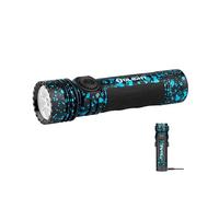 OLIGHT Seeker 4 Pro Torcia LED Ricaricabile ad Alta Potenza da 4600 Lumen con Fondina Automatica Due Opzioni di Ricarica per Escursioni Campeggi Esterno e Usi di Emergenza(Luce bianca fredda, Nettuno)