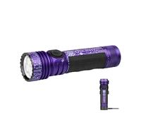OLIGHT Seeker 4 Pro Torcia Ricaricabile Professionale Luce LED, Alta Potente 4600 Lumen, Impermeabile Due Modalità per Escursionismo, Campeggio Esterno e Uso (Luce bianca fredda, Viola)