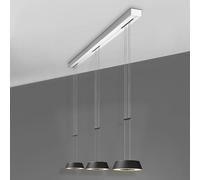 OLIGO Lampada a sospensione Glance LED 3 fuochi nero opaco