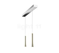 Oligo Rio Lampada a sospensione 2 fuochi LED - regolabile in altezza in modo invisibile