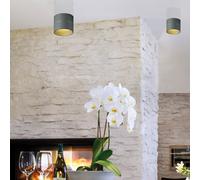 Oligo Tudor Lampada da soffitto LED, grigio opaco - 9,5 cm
