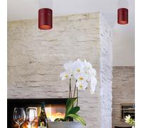 Oligo Tudor Lampada da soffitto LED, rosso opaco - 14 cm