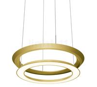Oligo Yano Lampada a sospensione LED, rosone nero opaco/testa bronzo