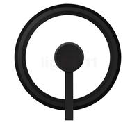 Oligo Yano Lampada da soffitto/parete LED, nero/nero - ø40 cm - indiretto
