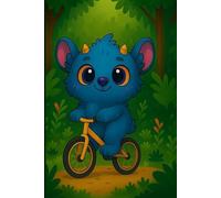 Olik on the Bike: Fun Monster Notebook for Kids