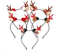 OLILLY - Set di 5 cerchietto a tema natalizio, ideale per animare e condividere per feste di fine anno