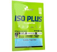 Olimp Iso Plus Isotonico con L-Carnitina in polvere, Tropical Blue - 35 g