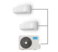 Olimpia Splendid OS-C/SAALH14EIA Aryal S2 E Dual Inverter 14 (9.000 + 12.000 btu/h), Dual split, Gas R32, Classe di efficienza A++/A+, Kit Wi-Fi incluso, Pure System