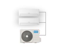 Olimpia Splendid, Aryal Dual 14 con Unità Interna Alyas S2, Climatizzatore 9.000+12.000 BTU/h Multisplit Inverter, tre stadi di Filtrazione, Gas R32 Wireless Control incluso