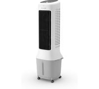 Olimpia Splendid, Peler Tower 10 Raffrescatore Evaporativo a Torre, 10 Litri, Purificatore d'Aria con Pannello Evaporativo, Doppia Ventola, Raffrescamento, Ventilazione, Display Touchscreen
