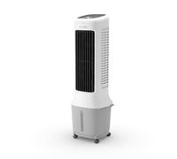 Olimpia Splendid, Peler Tower 10 Raffrescatore Evaporativo a Torre, 10 Litri, Purificatore d'Aria con Pannello Evaporativo, Doppia Ventola, Raffrescamento, Ventilazione, Display Touchscreen