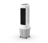 Olimpia Splendid, Peler Tower 10 Raffrescatore Evaporativo a Torre, 10 Litri, Purificatore d'Aria con Pannello Evaporativo, Doppia Ventola, Raffrescamento, Ventilazione, Display Touchscreen