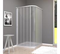 OLIMPO DOCCE - Box Doccia 2 lati angolare soffietto in pvc bianco - 110x70